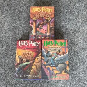 Harry Potter Hardcover Book Set 1-3 J.K. Rowling Fantasy Hogwarts Magic Series